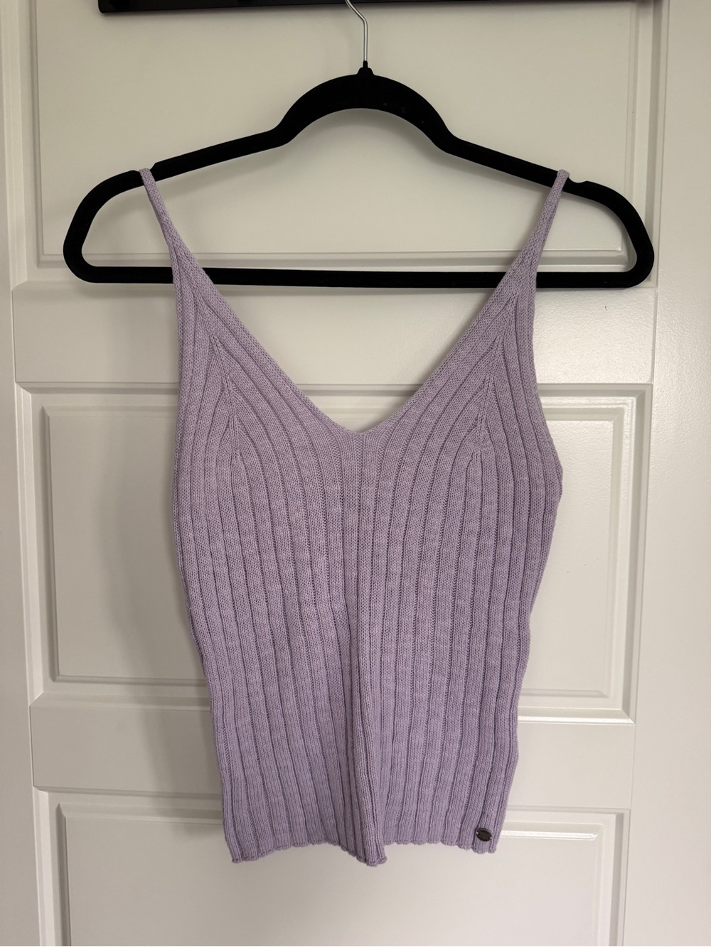 Roxy Lavender Ribbed V-Neck Tank Top - Women